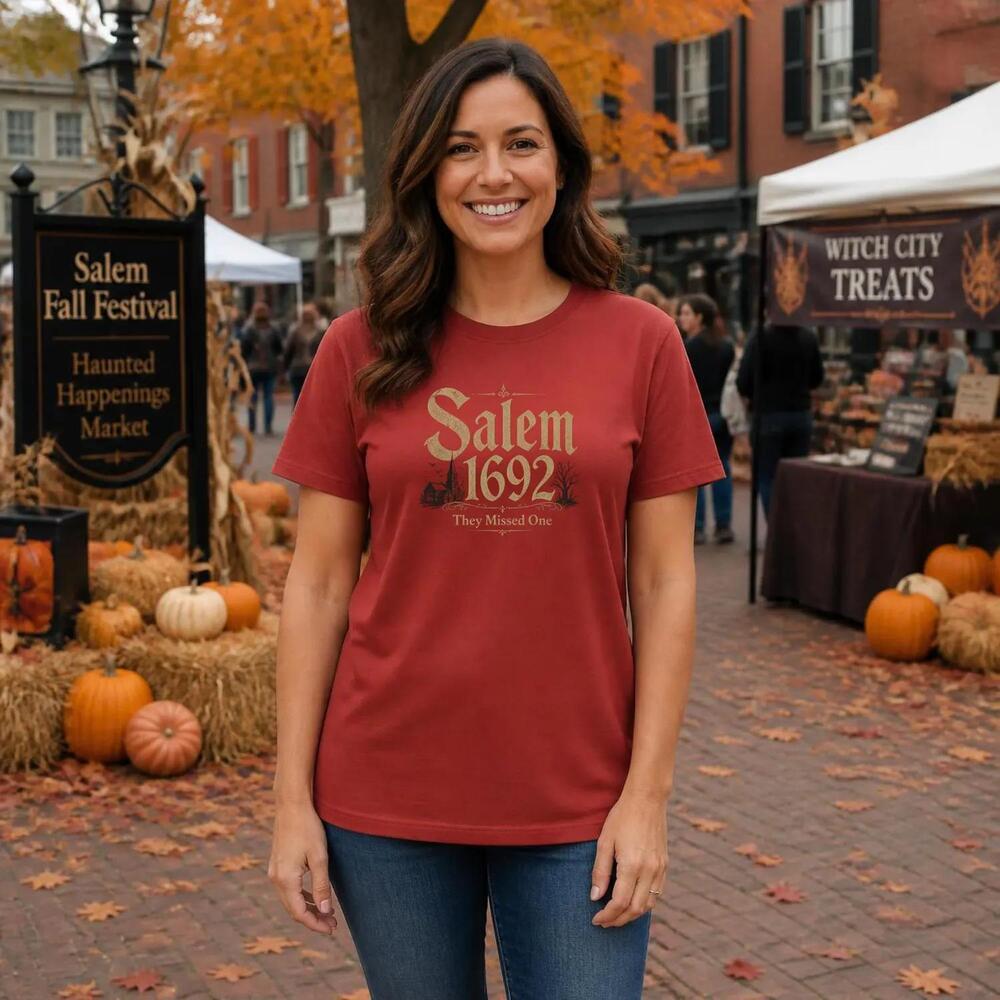 Salem 1692 Witch Tee Historical Witch Trial T-Shirt